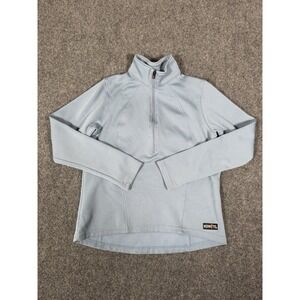 Kerrits Riding Top Girls Small 1/4 Zip Blue Long Sleeve Equestrian